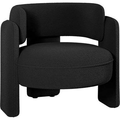 Boucle Barrel Accent Chair