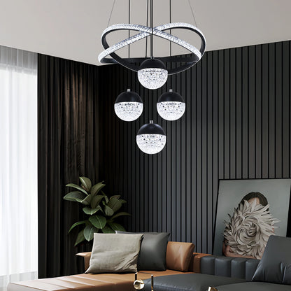 Modern Nordic LED Chandelier – 3 Color Lighting