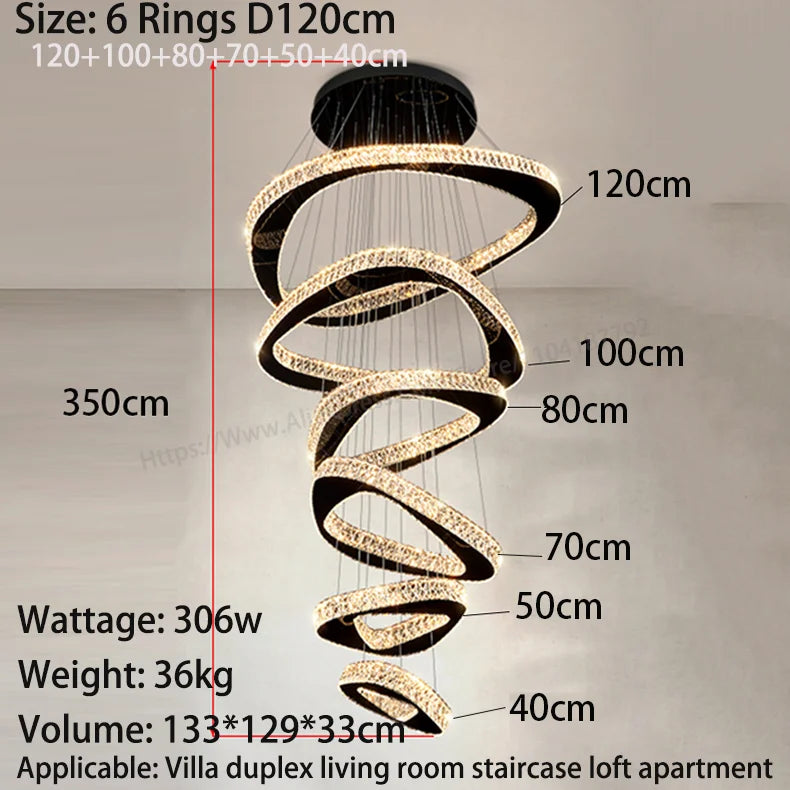 Modern Luxury Pendant Chandelier for Living Room