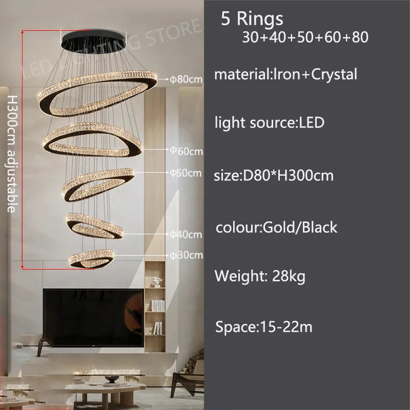 Modern Luxury Pendant Chandelier for Living Room