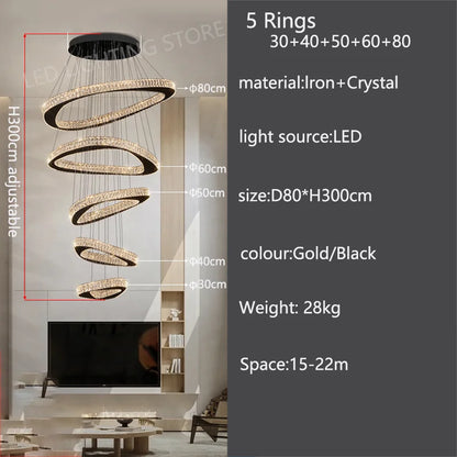 Modern Luxury Pendant Chandelier for Living Room