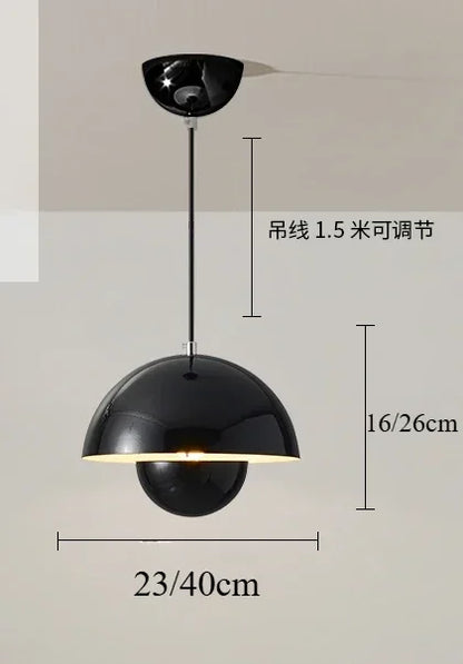Nordic Macaron LED Mushroom Pendant Light