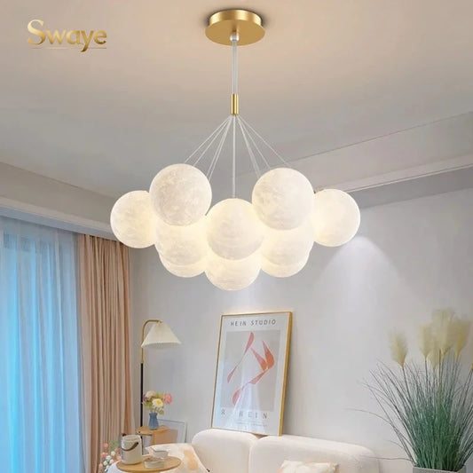 Cream Ball LED Pendant Light