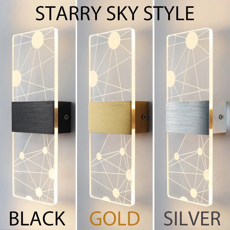 Modern Acrylic LED Wall Light 6W