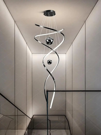 Modern LED Pendant Chandelier for Living Room & Staircase