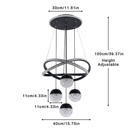 Modern Nordic LED Chandelier – 3 Color Lighting