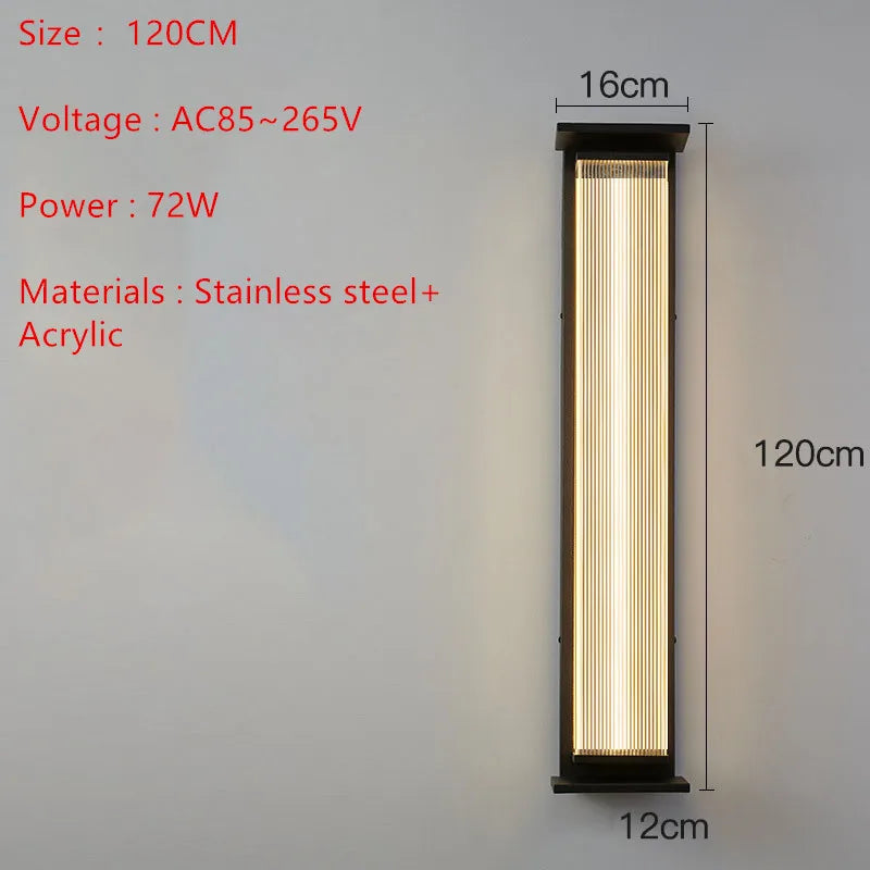 Minimalist LED WALL Light Outdoor Waterproof