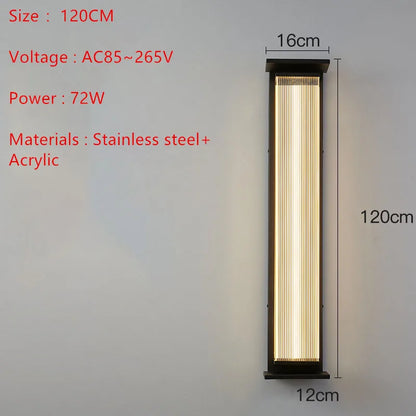 Minimalist LED WALL Light Outdoor Waterproof