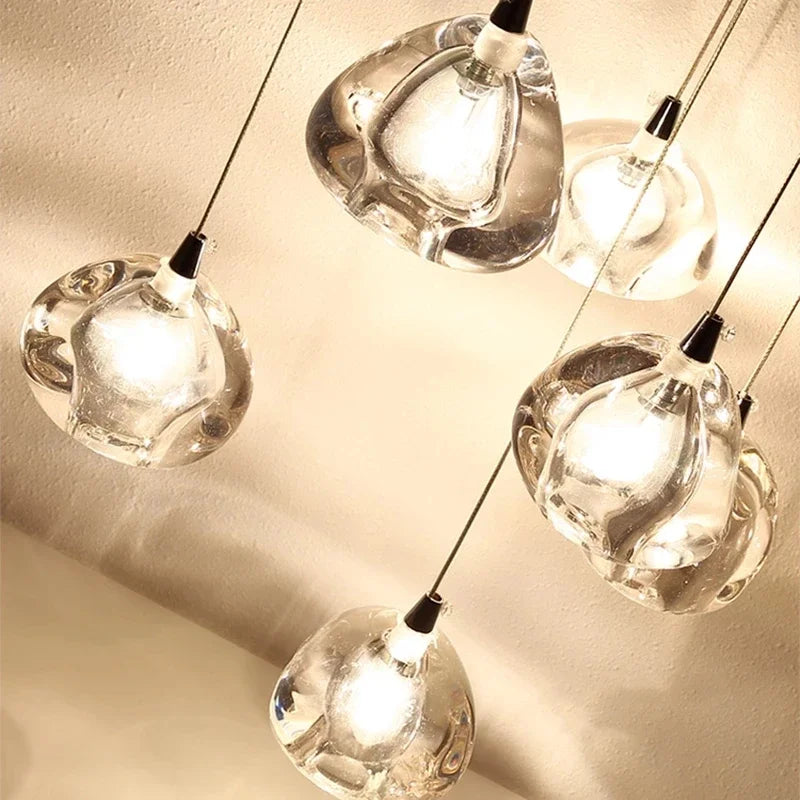 Crystal Water Drop LED Pendant Chandelier