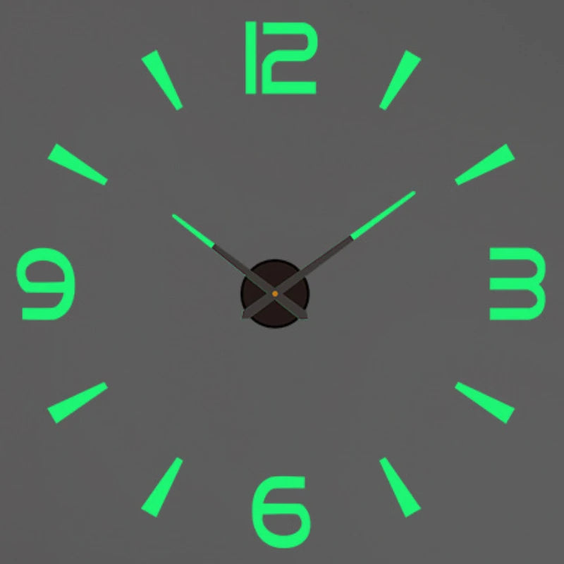 3D DIY Luminous Wall Clock