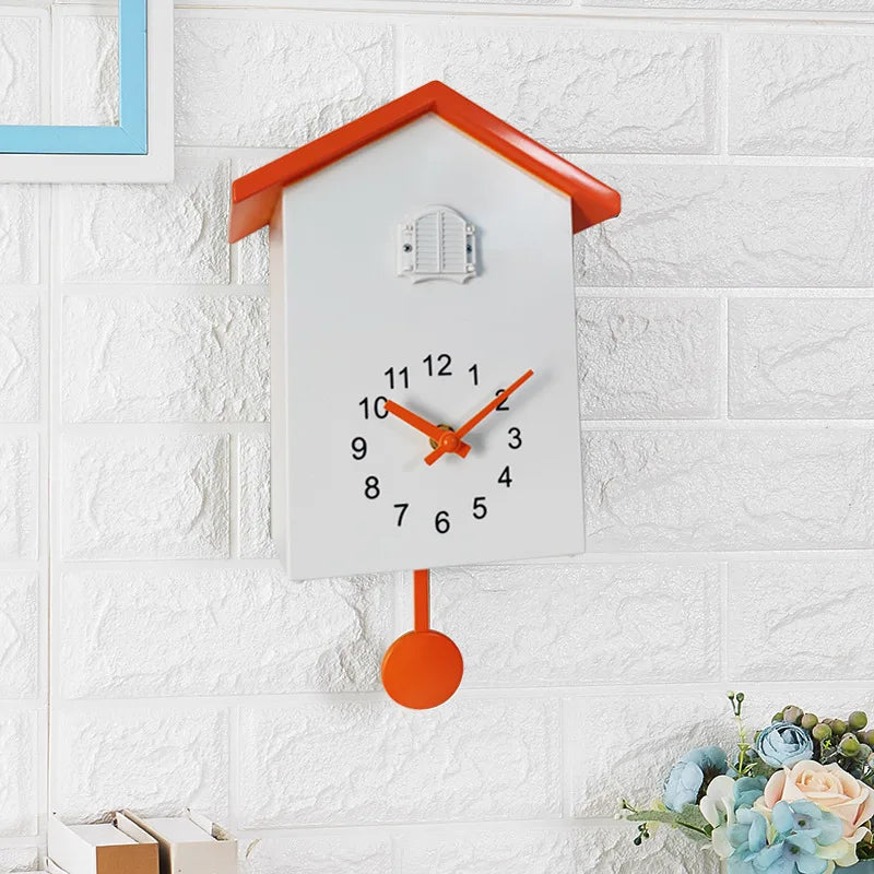Bird Quartz Hanging Wall Clock