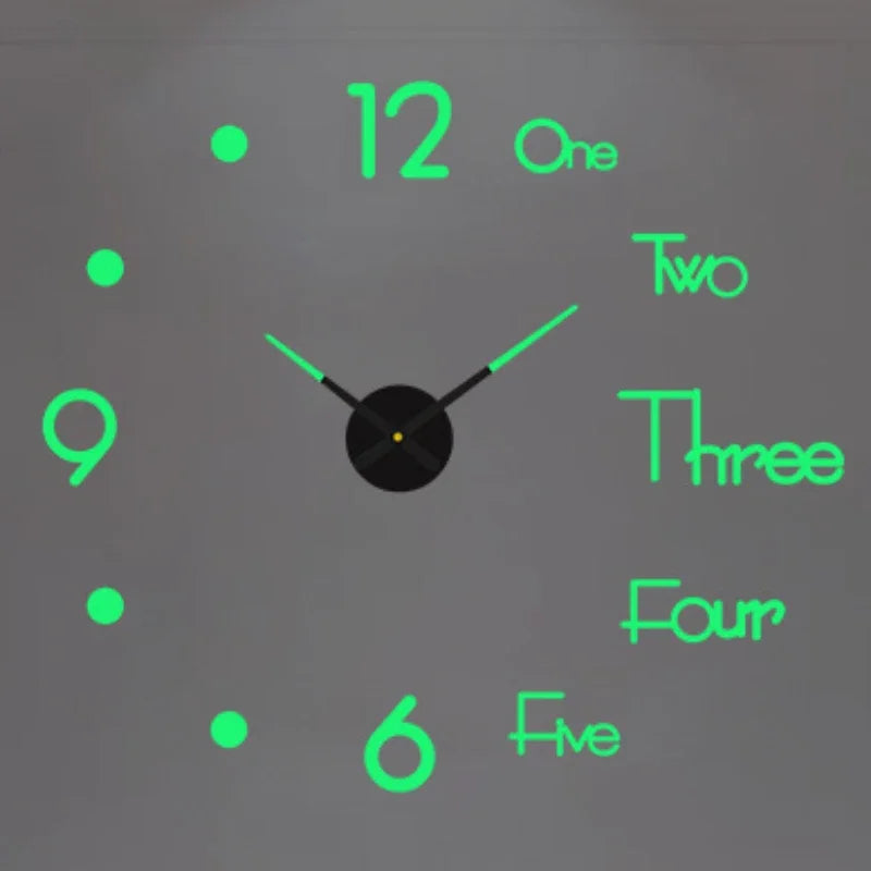 Modern 3D DIY Wall Clock