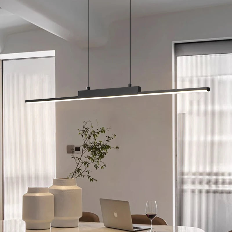 Modern Linear Pendant Light - Long Dining Room Chandelier
