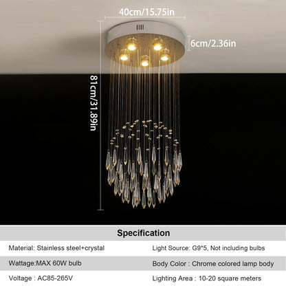 Luxury Crystal LED Pendant Light