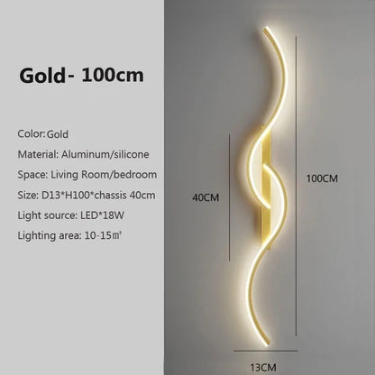 Modern LED Long Strip Wall Sconce Lamp