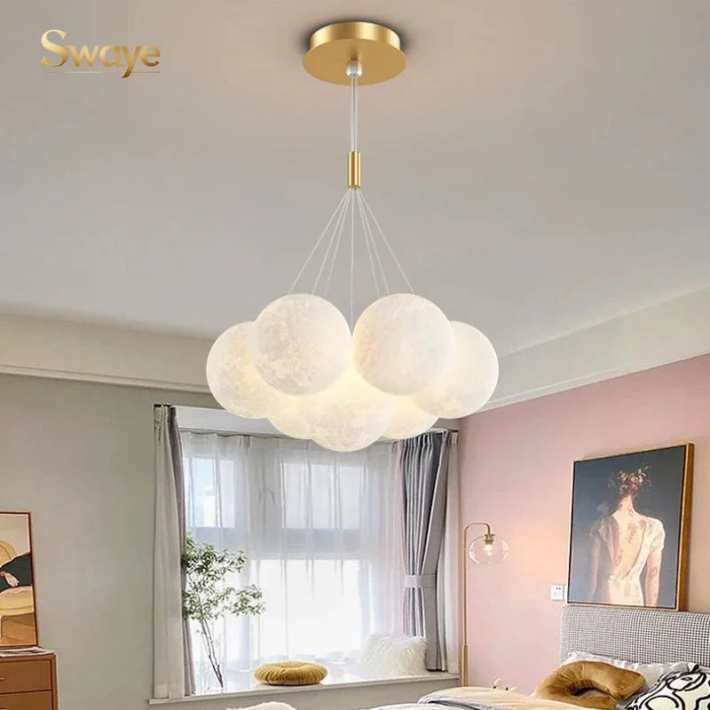 Cream Ball LED Pendant Light