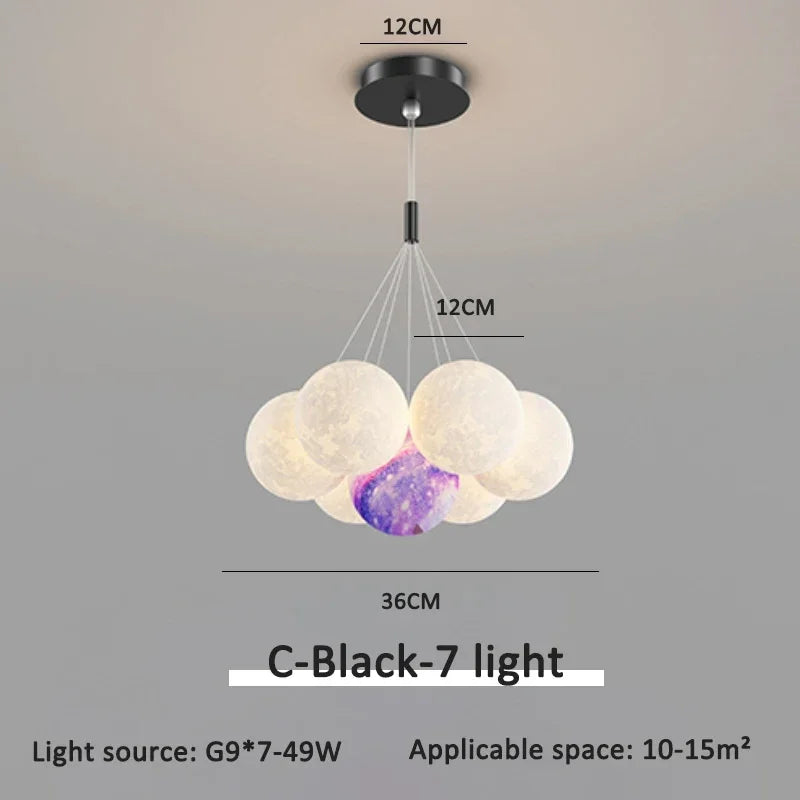 Cream Ball LED Pendant Light