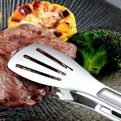 Food Tongs BBQ Meat Salad Bread Clip Barbecue Grill