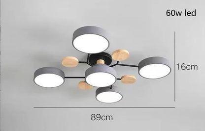 3-Color LED Ceiling Chandelier for Home