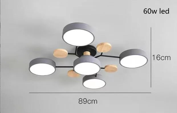 3-Color LED Ceiling Light – Modern Style