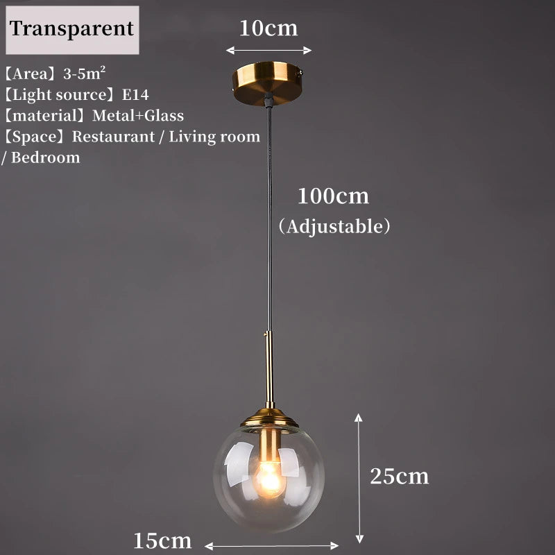 Luxury Glass Pendant Light for Home
