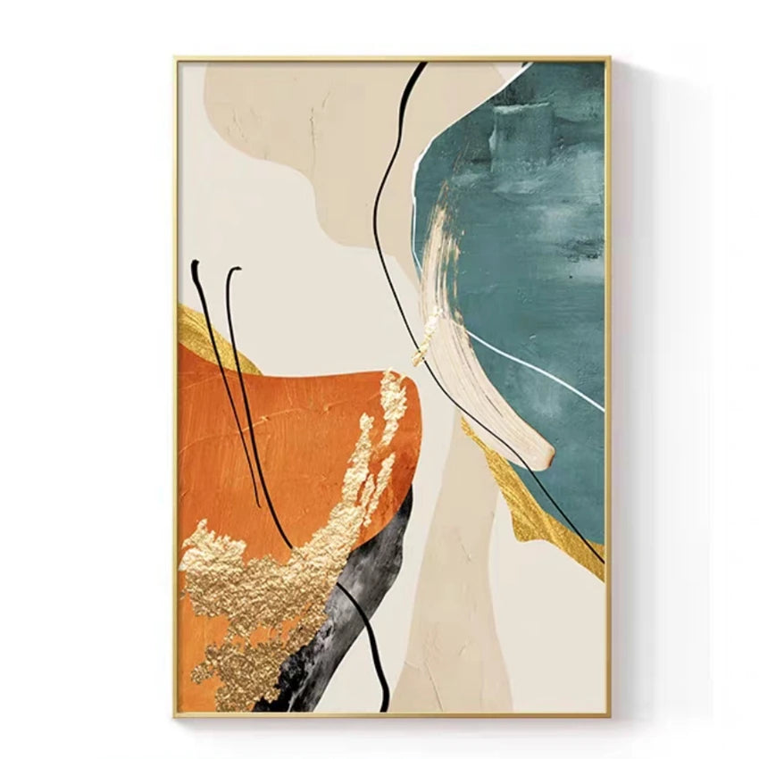 Hand-Painted Abstract Oil Canvas Art