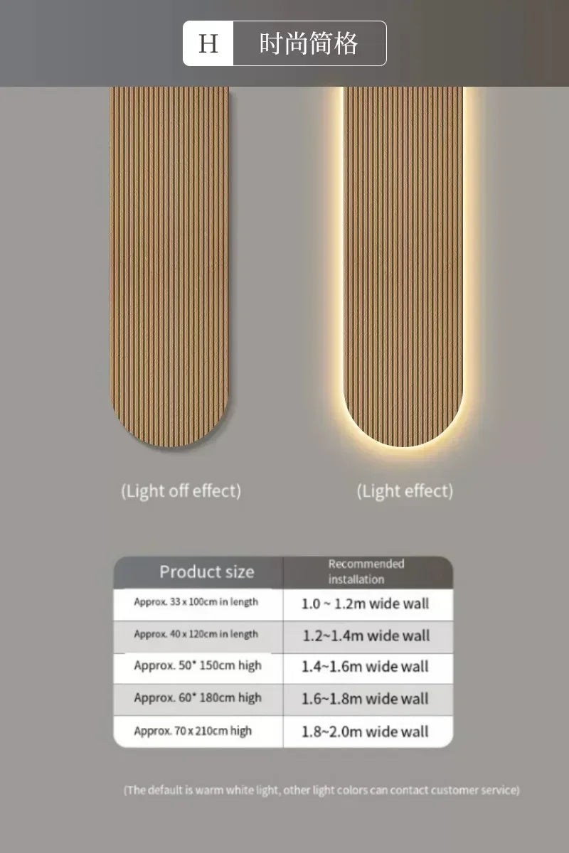Modern LED Line Wall Light