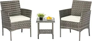5-Piece Outdoor Wicker Sectional Set