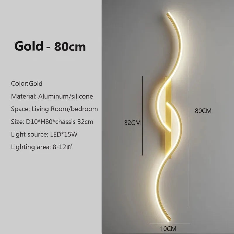 Modern LED Long Strip Wall Sconce Lamp