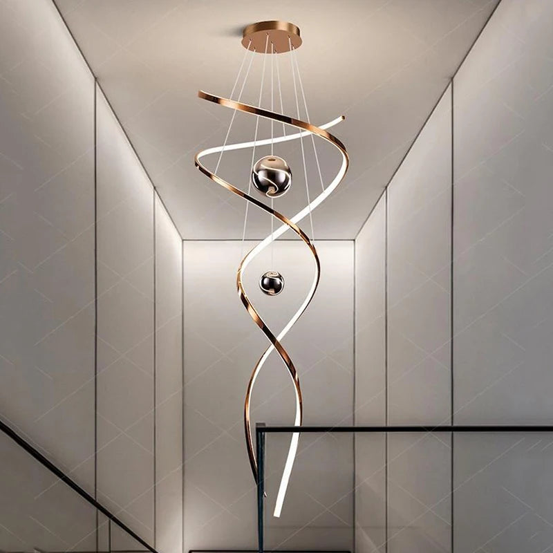 Modern LED Pendant Chandelier for Living Room & Staircase