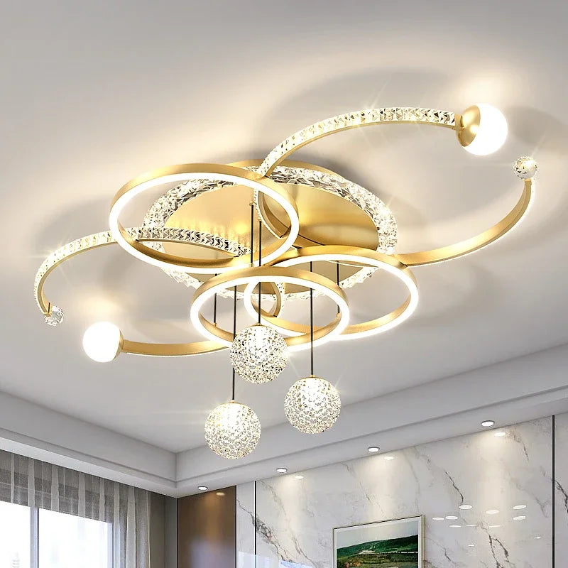 Modern LED Luxury Ceiling Chandelier for Living Room & Villa