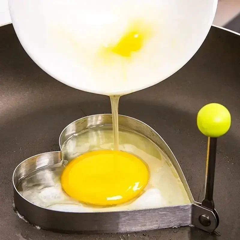 Egg Mold Heart Pancake Maker Breakfast Baking Omelette Rings