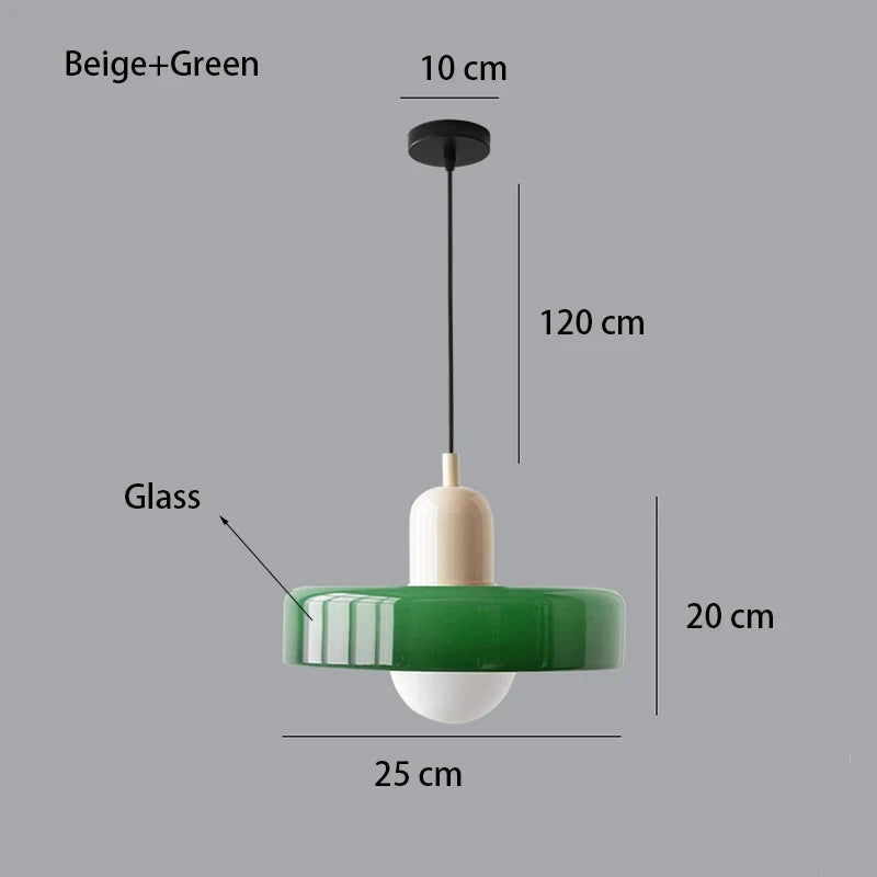 Modern Bauhaus Glass Pendant Light