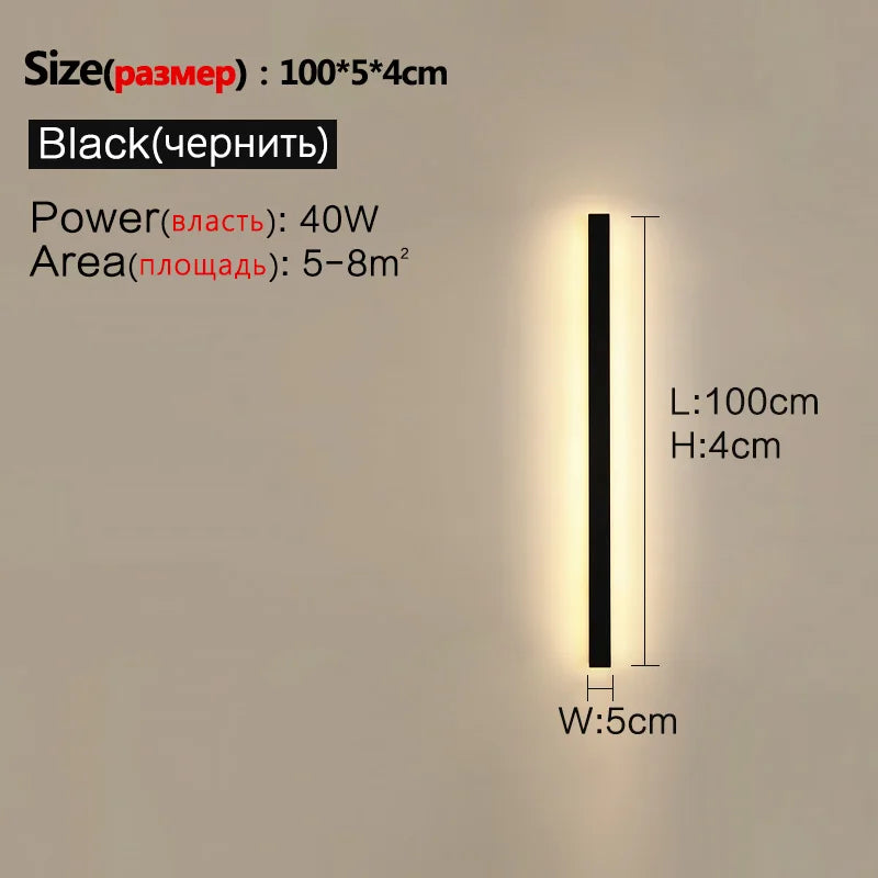 Waterproof Nordic LED Outdoor Wall Light – IP65