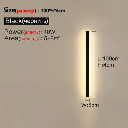 Waterproof Nordic LED Outdoor Wall Light – IP65