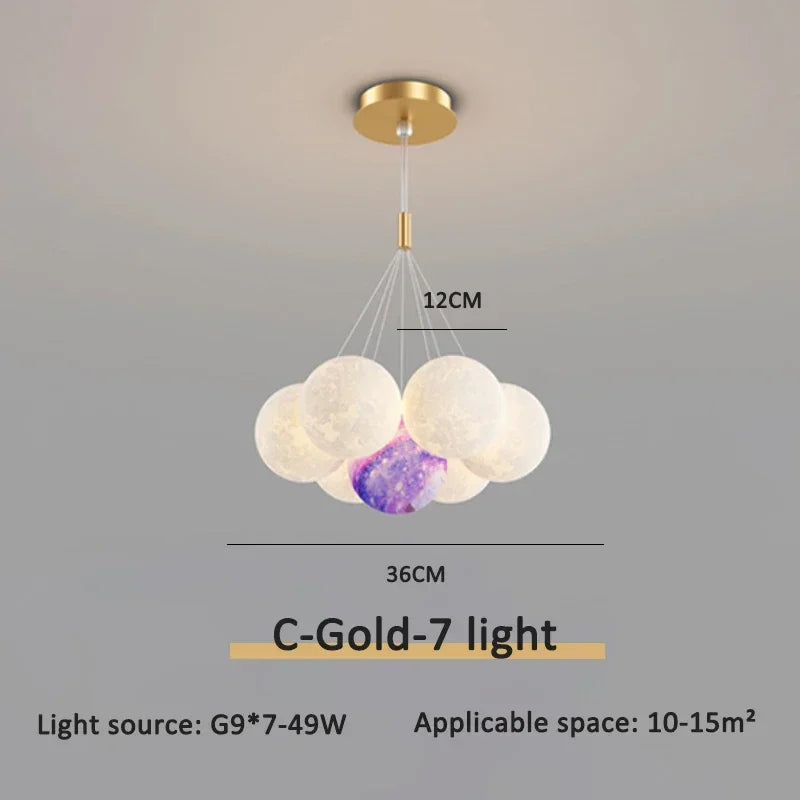 Cream Ball LED Pendant Light