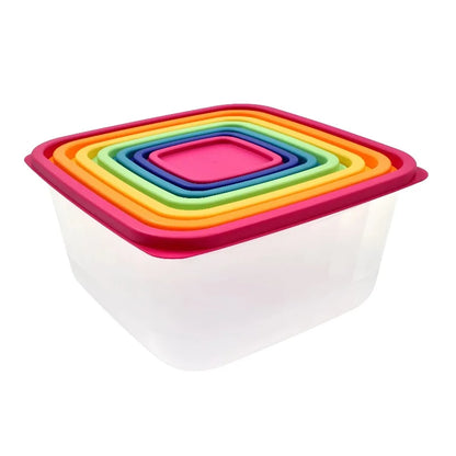 14PCS Rainbow Food Storage Set