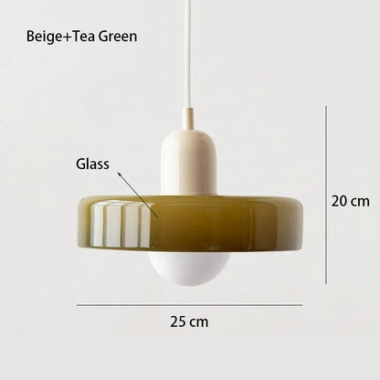 Modern Bauhaus Glass Pendant Light