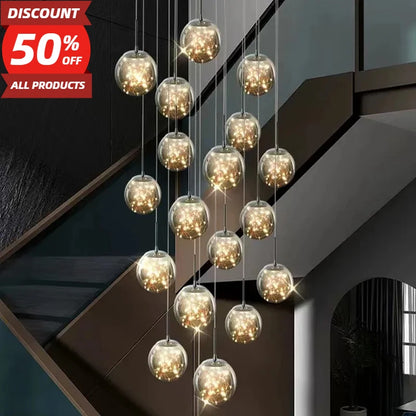 Nordic Glass Ball LED Pendant Light