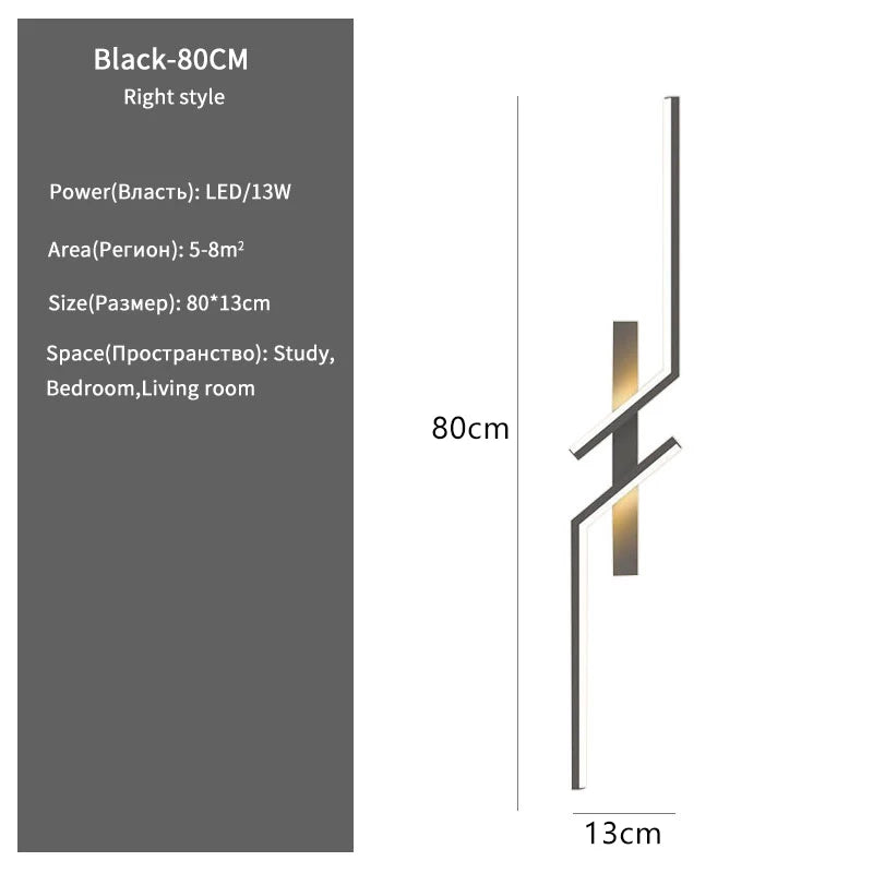 Modern LED Strip Wall Sconce Light