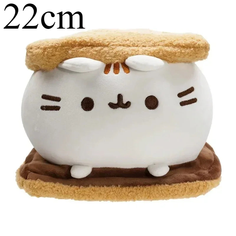 Pusheen Kawaii Plush Toy Donut Unicorn Room Decoration Anime Potato Chip Ice Cream Pizza Cake Cat Stuffed Animal Dolls Gift