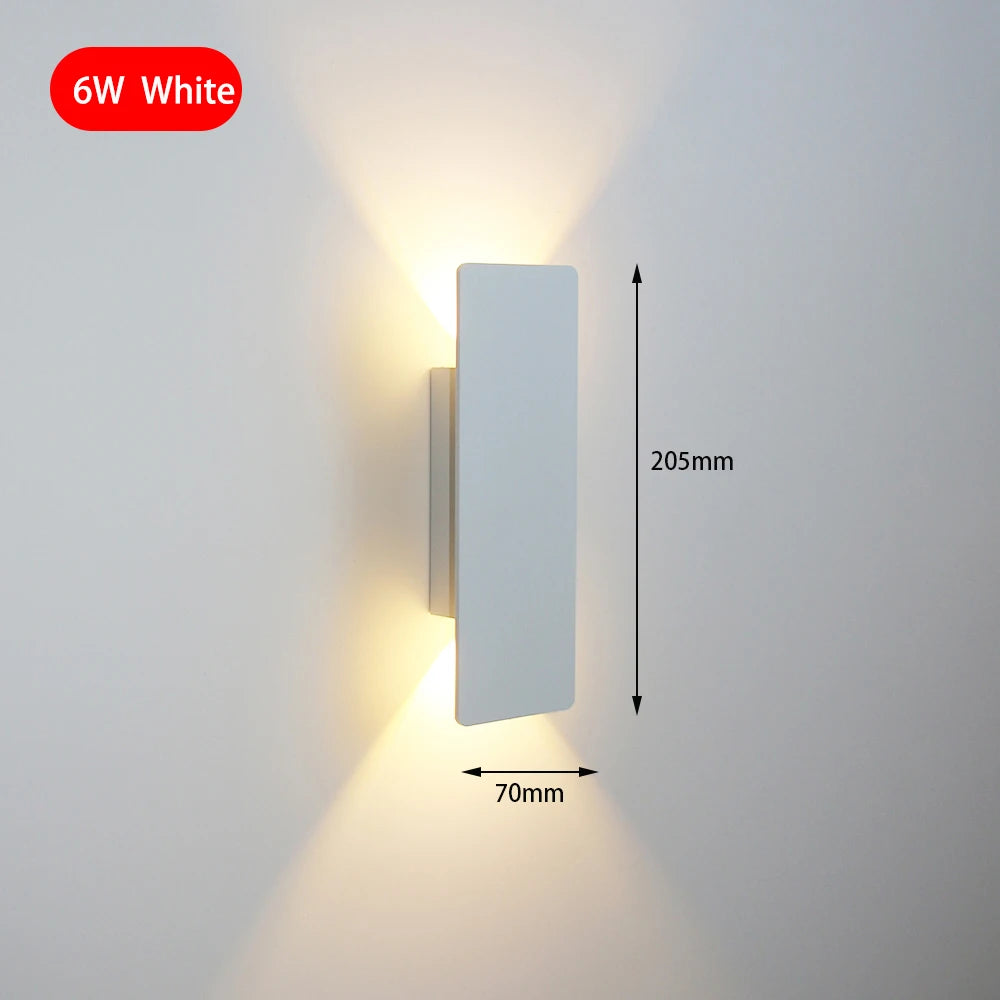 Modern 6W LED Wall Lamp – Minimalist Indoor Aluminum Sconce