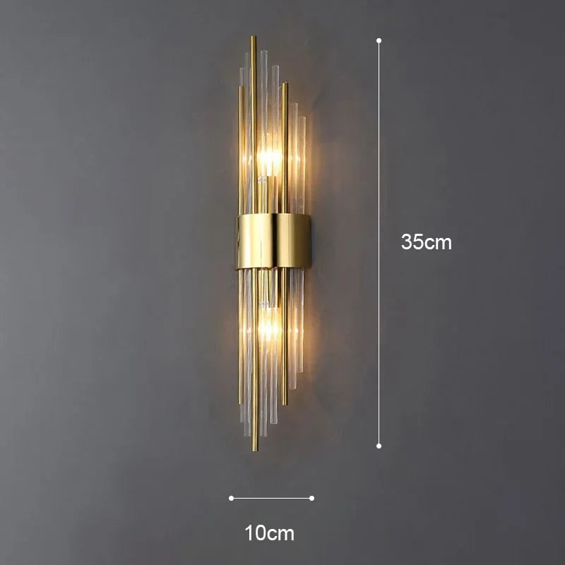 Luxury Gold LED Wall Sconce Lamp