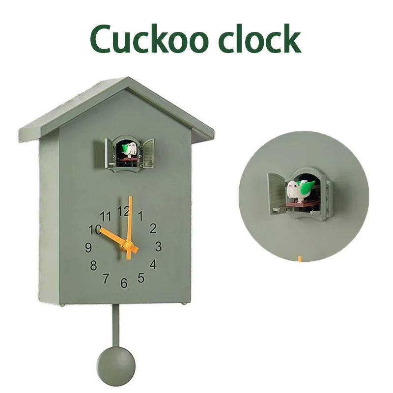Bird Quartz Hanging Wall Clock
