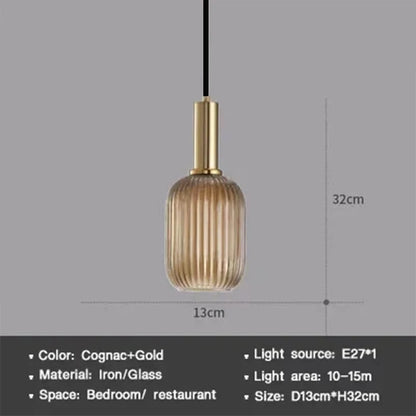 Modern Nordic Glass Pendant Light