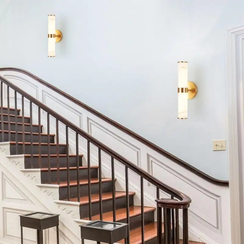Elegant Resin Wall Sconces,Vertical Light Fixtures Set of Two