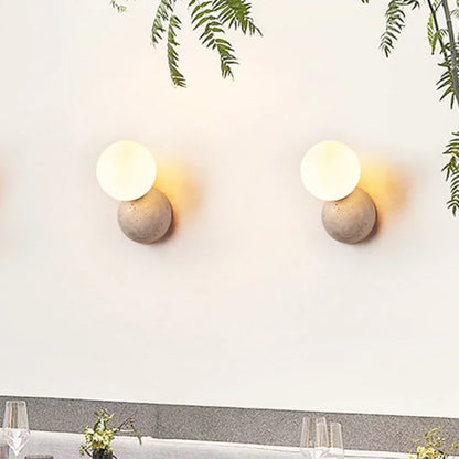 Cream Style Round LED Wall Lamp – Nordic Bedside Light
