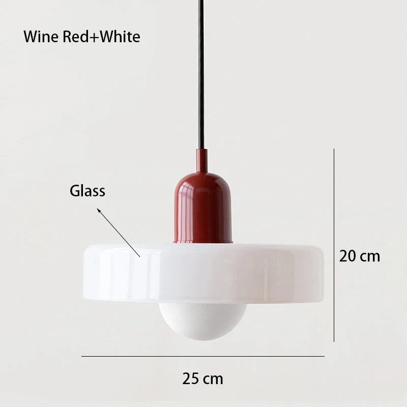 Modern Bauhaus Glass Pendant Light
