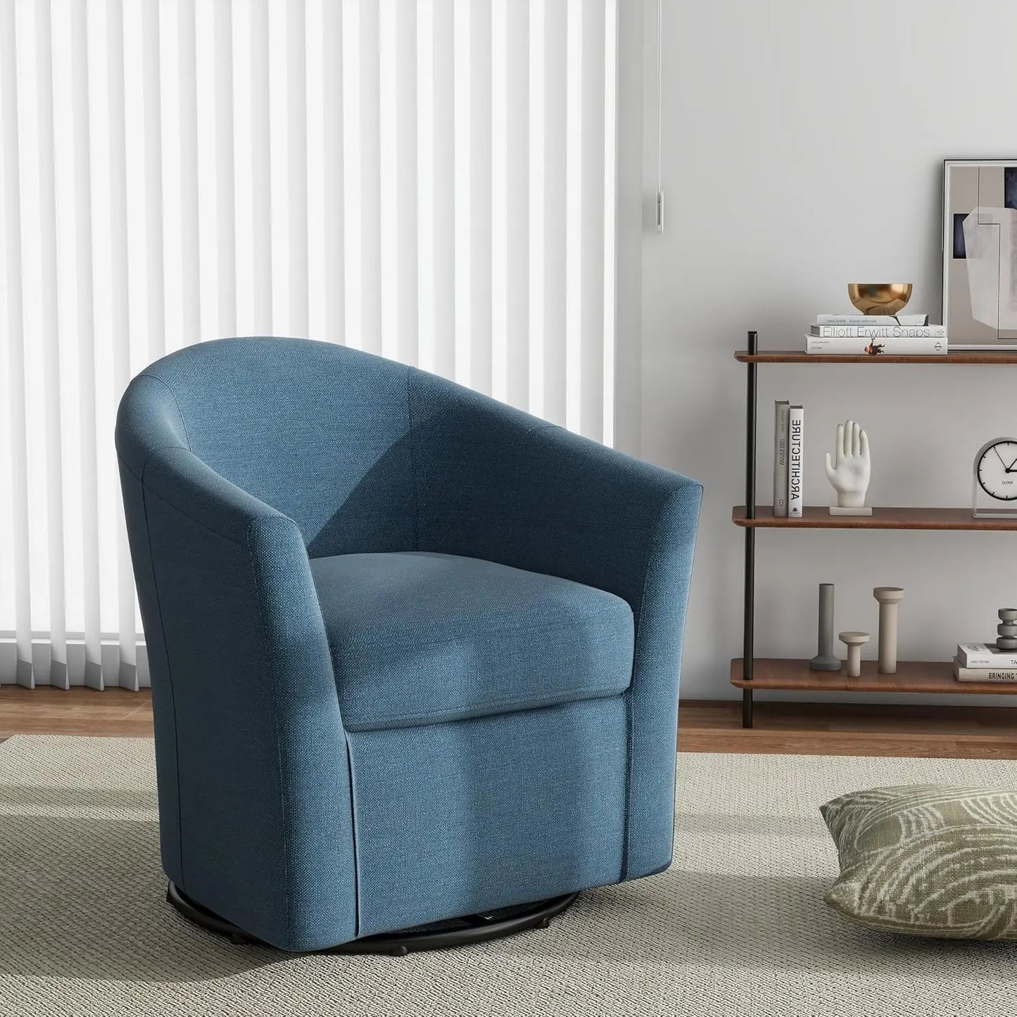 Modern Swivel Barrel Accent Chair Set of 2