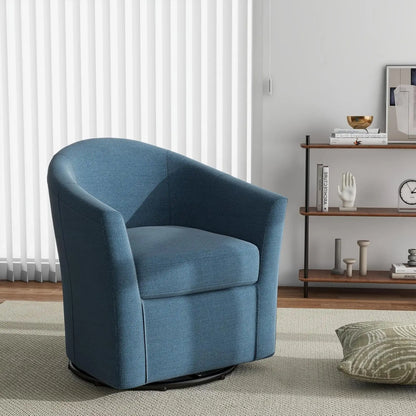Modern Swivel Barrel Accent Chair Set of 2